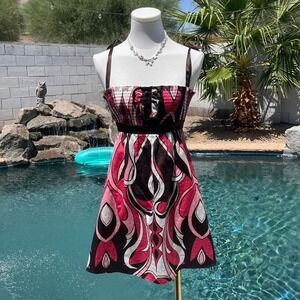 Vintage Y2K Psychedelic Bebe Mini‎ Dress